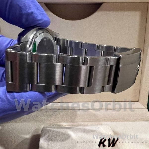 Replica Rolex Oyster Perpetual Air-King-114200 Unisex, 34 mm, quadrante blu, Unisex Blu