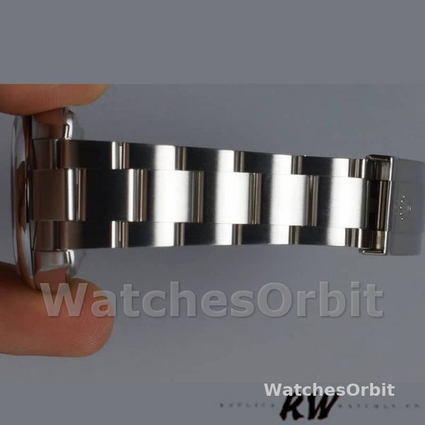 Replica Rolex Oyster Perpetual Air-King-114200 unisex, 34 mm, quadrante blu concentrico, blu concentrico unisex
