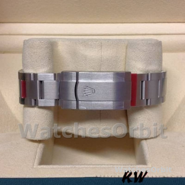 Replica Rolex Oyster Perpetual Air-King 114200-34mm unisex, quadrante rosso uva, rosso uva unisex
