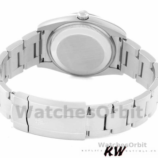 Replica Rolex Oyster Perpetual Air-King 114200-34mm, quadrante verde oliva, Unisex Verde Oliva