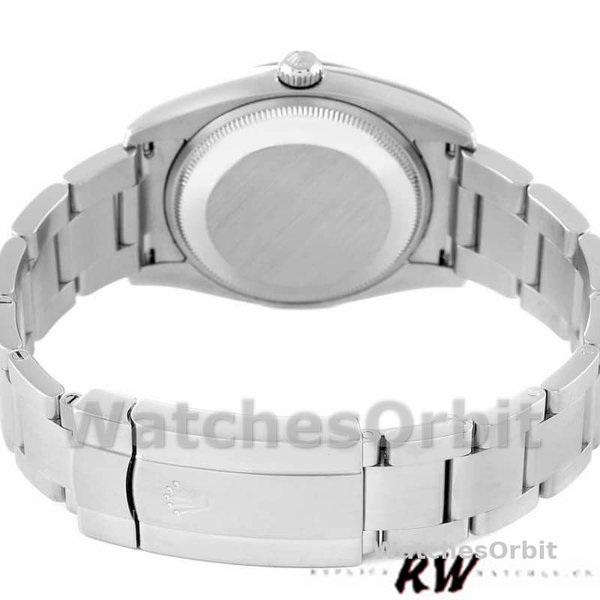 Replica Rolex Oyster Perpetual Air-King-114200 unisex, 34 mm, quadrante argento, unisex argento