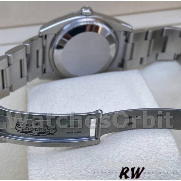 Rolex Oyster Perpetual Air-King 114200 Silver Dial 34mm Unisex replica watch