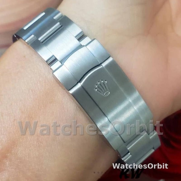 Replica Rolex Oyster Perpetual Air-King-114200 unisex, 34 mm, quadrante bianco, Unisex Bianco