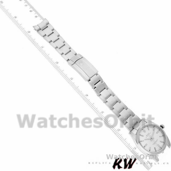 Replica Rolex Oyster Perpetual Air-King-114200 unisex, 34 mm, quadrante bianco, Unisex Bianco