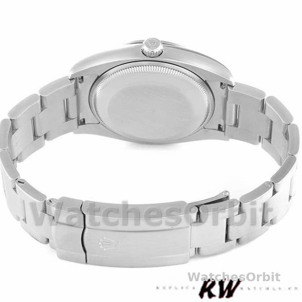 Replica Rolex Oyster Perpetual Air-King-114210 unisex, 34 mm, quadrante bianco, Unisex Bianco