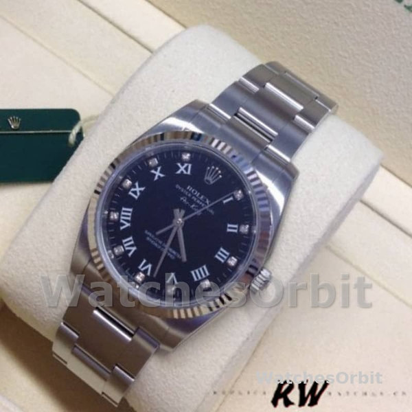 Replica Rolex Oyster Perpetual Air-King-114234 unisex, 34 mm, quadrante blu, unisex blu