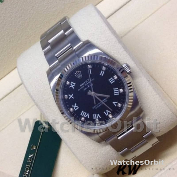 Replica Rolex Oyster Perpetual Air-King-114234 unisex, 34 mm, quadrante blu, unisex blu