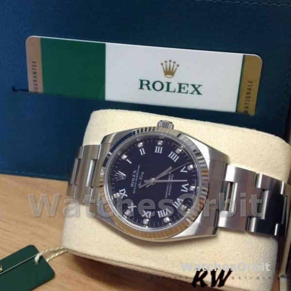 Replica Rolex Oyster Perpetual Air-King-114234 unisex, 34 mm, quadrante blu, unisex blu