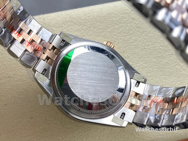 Replica Dames Rolex Datejust 31-278381RBR 0018, Donker Rhodium Wijzerplaat