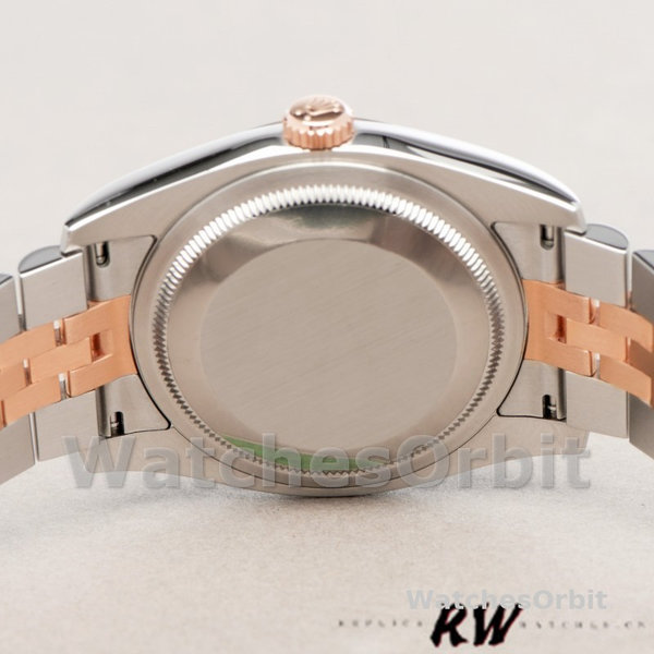 Replica Rolex Datejust 36mm Unisex-116201-Zwarte Parelmoer Wijzerplaat MOP
