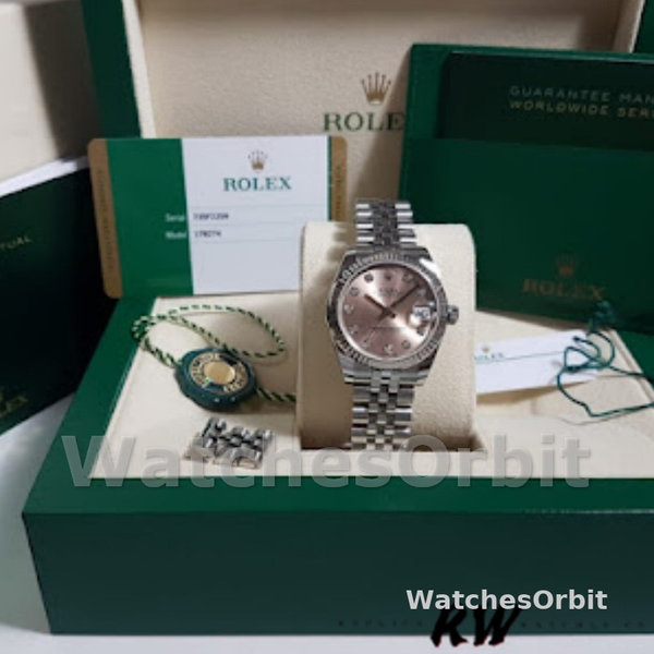 Womens Rolex Datejust 36mm Womens-116234-Pink MOP-Diamonds Dial Pink MOP Diamonds Replica Image