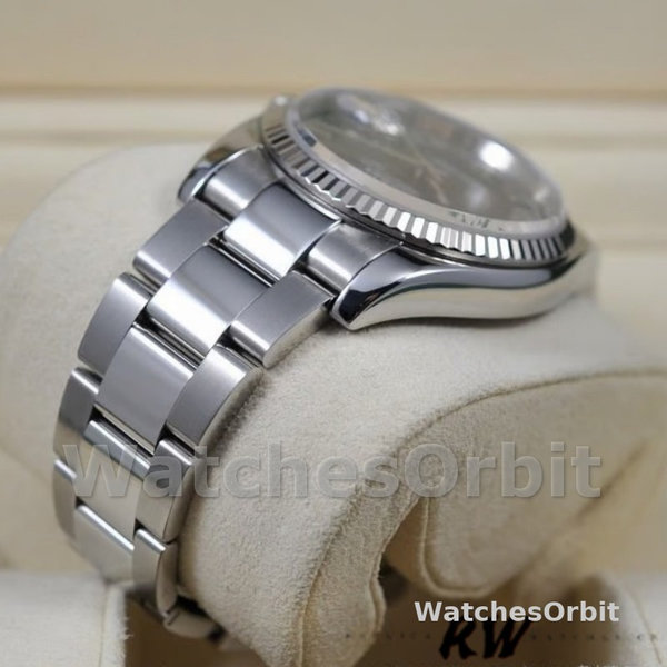 Replica Rolex Datejust 36mm Unisex-116234-Roomcijfer-Zwarte Wijzerplaat Zwart