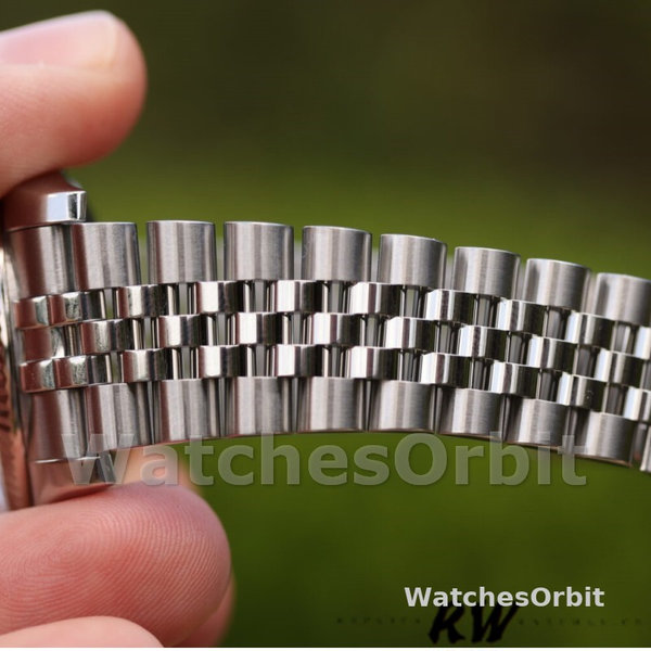 Replica Rolex Datejust 36mm Unisex-116234-Zilveren wijzerplaat-Blauwe Arabische cijfers Uurmarkeringen Zilver