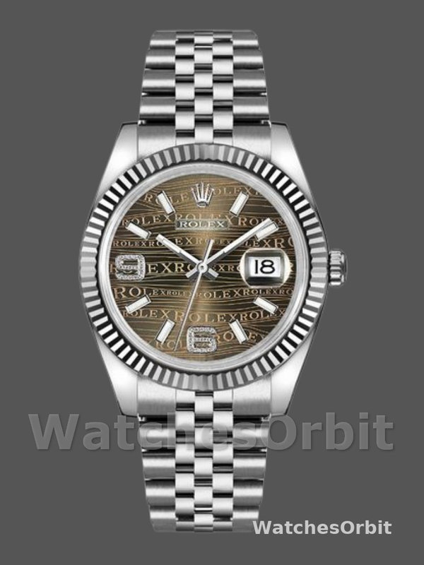 Rolex Datejust 116234 Stainless Steel Case Bronze Dial 36mm Unisex Replica Watch