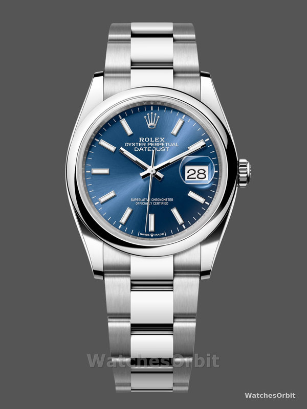 Rolex Datejust 126200 Blue Dial Stainless Steel 36MM Unisex Replica Watch