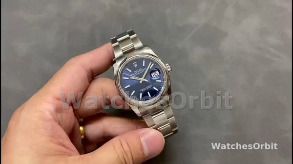 Unisex's Rolex Datejust 36mm Unisex-126200-Blue Dial-Stainless Steel Blue
