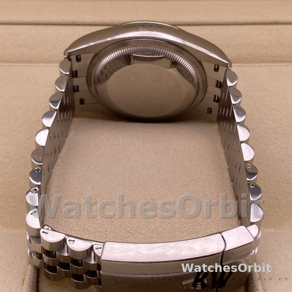 Replica Rolex Datejust 36mm unisex-126200-Blauwe index wijzerplaat-Jubileum-Roestvrij Staal Blauw