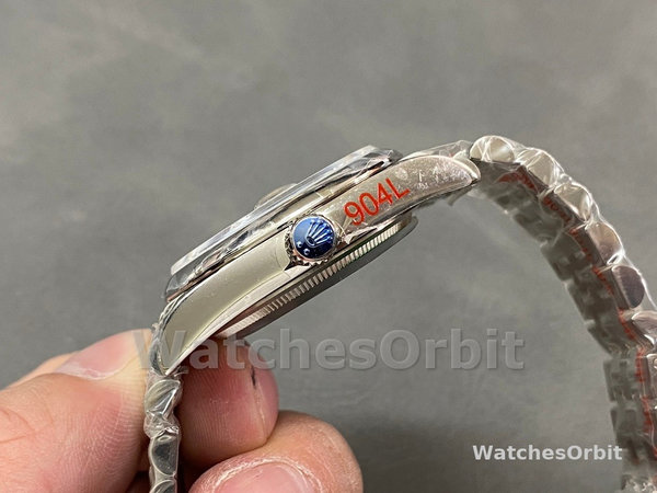 Replica Rolex Datejust 36mm unisex-126200-Blauwe index wijzerplaat-Jubileum-Roestvrij Staal Blauw