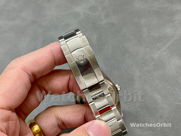 Replica Rolex Datejust 36mm unisex-126200-Groene index wijzerplaat-Roestvrij staal Groene wijzerplaat