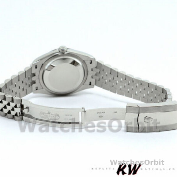 Replica Rolex Datejust 36mm Unisex-126200-Olijfgroen Palmmotief Wijzerplaat Groen<br />