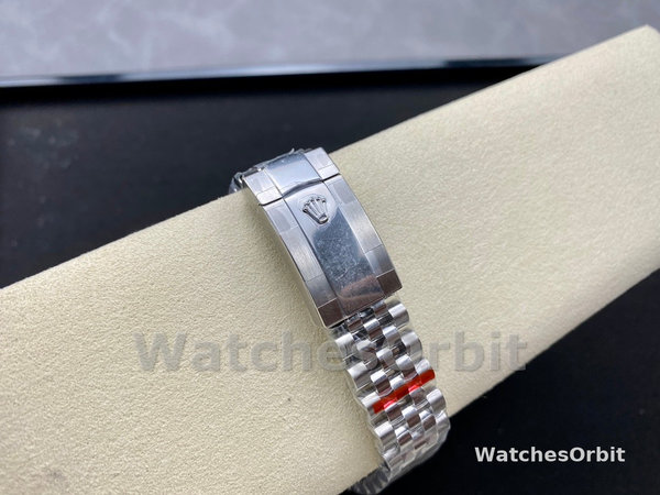 Replica Rolex Datejust 36mm Unisex-126200-Roestvrij Staal-Automatisch Blauw Motief Golf Wijzerplaat