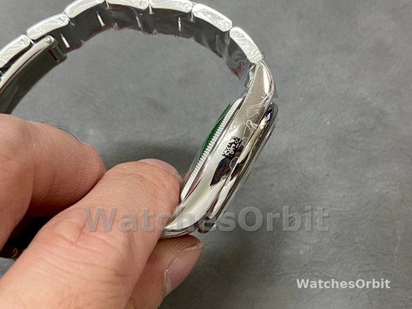 Replica Rolex Datejust 36mm Unisex-126200-Roestvrij Staal-Zwarte Wijzerplaat Zwart
