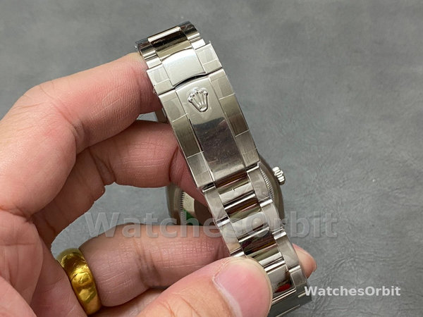 Replica Rolex Datejust 36mm Unisex-126200-Roestvrij Staal-Zwarte Wijzerplaat Zwart