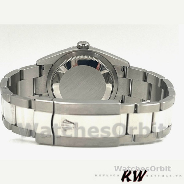 Replica Rolex Datejust 36mm unisex-126200-roestvrij staal-grijze Wimbledon wijzerplaat
