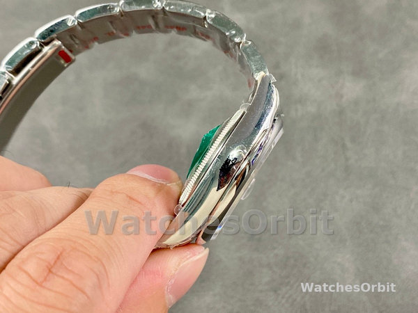 Replica Rolex Datejust 36mm unisex-126200-roestvrij staal-grijze Wimbledon wijzerplaat