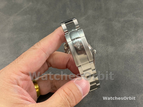Replica Rolex Datejust 36mm unisex-126200-roestvrij staal-grijze Wimbledon wijzerplaat