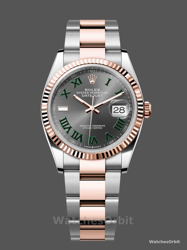 Rolex Datejust 126231 0030 Slate Dial 36mm Oyster Bracelet Watch
