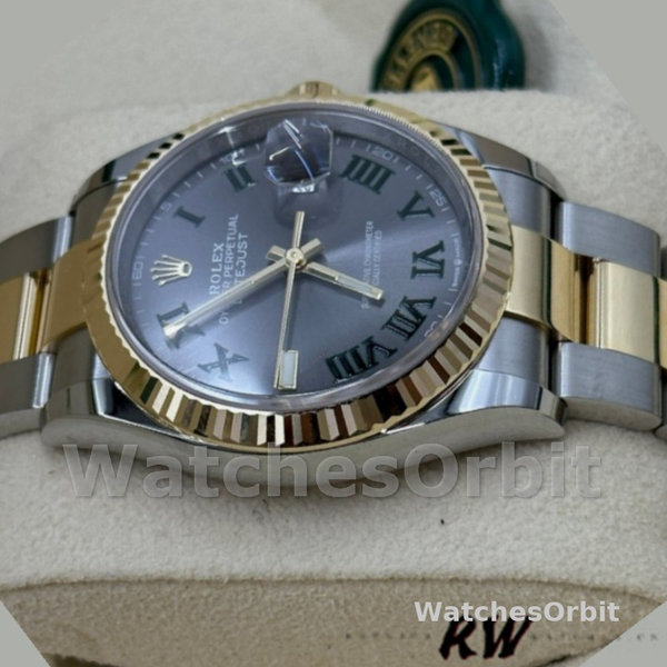Unisexs Rolex Datejust 36mm Unisex-126233 0036-Slate Grey Dial Grey Replica Image