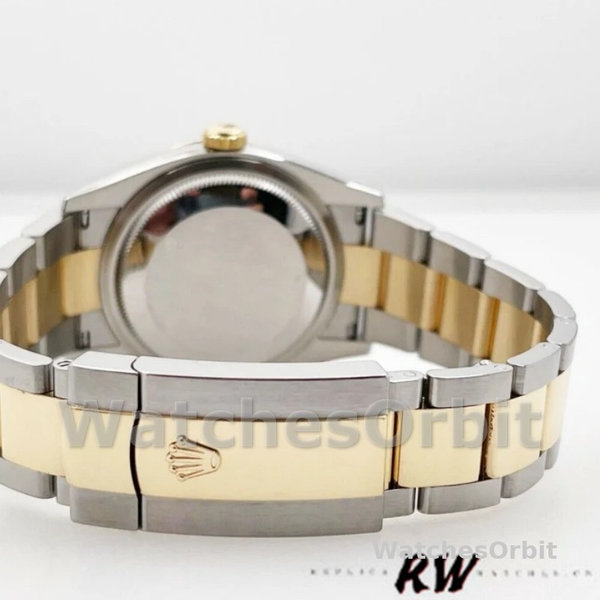 Unisexs Rolex Datejust 36mm Unisex-126233-Black Diamond Dial-Fluted Bezel Black Replica Image