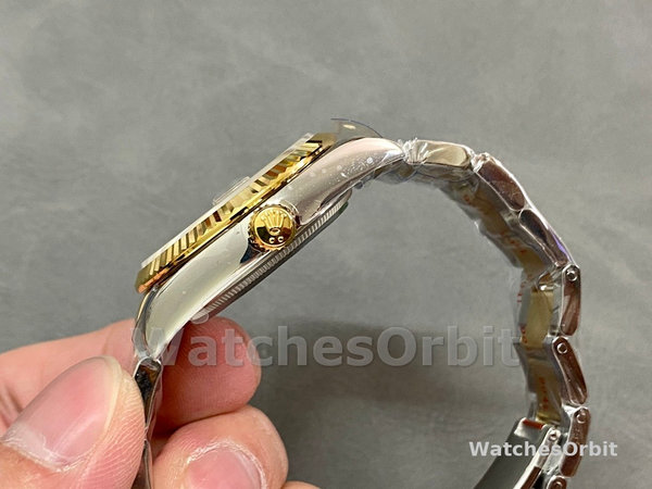 Unisexs Rolex Datejust 36mm Unisex-126233-Champagne Index Dial Champagne Replica Image