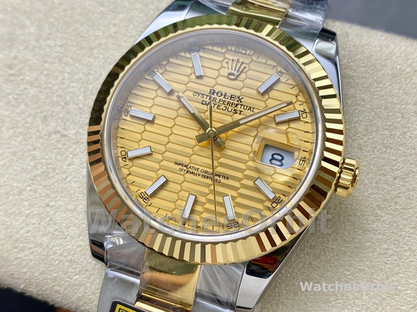 Unisexs Rolex Datejust 36mm Unisex-126233-Champagne Motif Dial Champagne Replica Image
