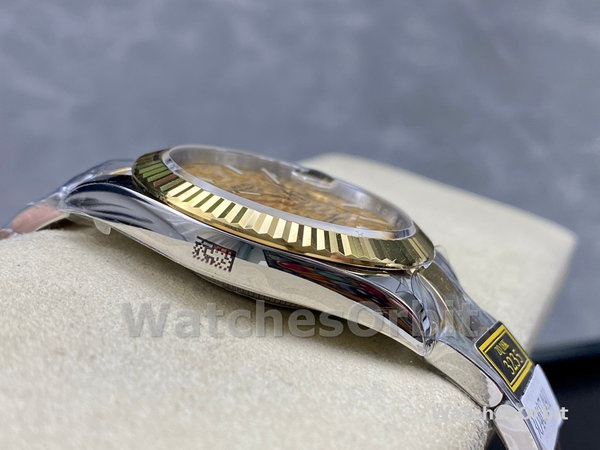 Unisexs Rolex Datejust 36mm Unisex-126233-Champagne Motif Dial Champagne Replica Image