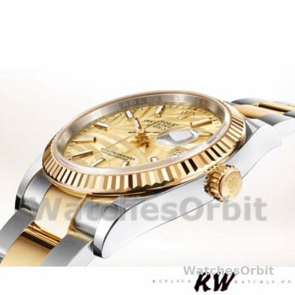 Rolex Datejust 126233 Golden Palm Motif Dial 36MM Unisex Replica Watch