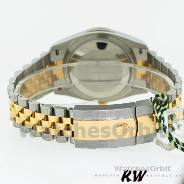 Unisexs Rolex Datejust 36mm Unisex-126233-Silver Jubilee Dial-Fluted Bezel Silver Replica Image