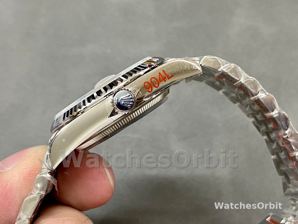 Replica Rolex Datejust 36mm dames-126234 0029-zilver met Romeinse wijzerplaat