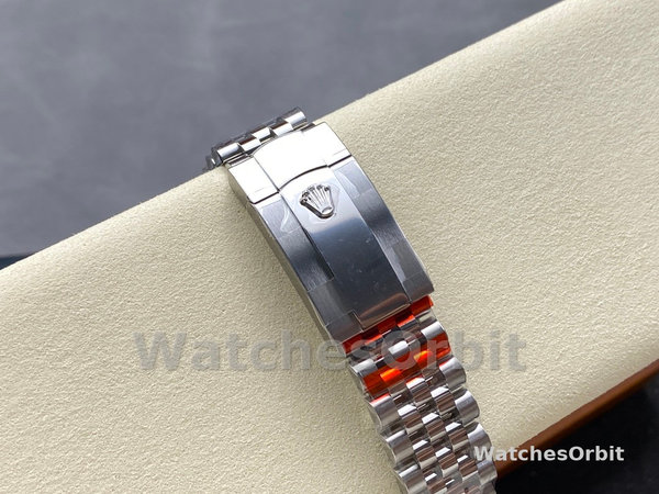 Replica Unisex's Rolex Datejust 36mm Unisex-126234 Geribbelde lunette-Zwarte Diamanten Wijzerplaat Zwart