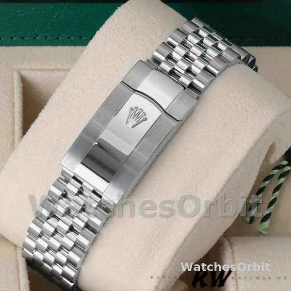 Replica Unisex's Rolex Datejust 36mm Unisex-126234 Geribbelde lunette-Zwarte Diamanten Wijzerplaat Zwart