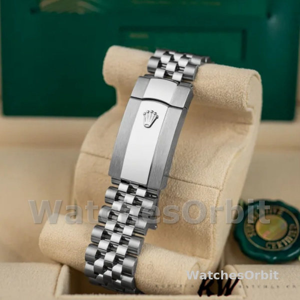 Replica Rolex Datejust 36mm Unisex-126234-Olive Green Palm Motif Dial Groen