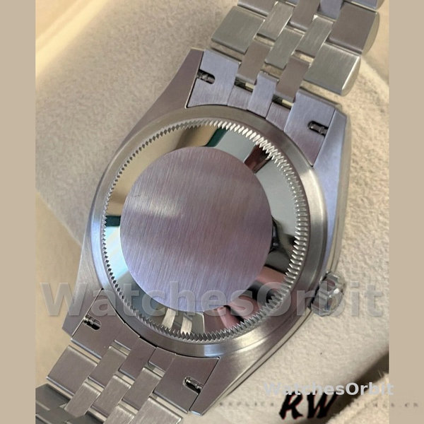 Replica Rolex Datejust 36 mm Unisex-126234-Acciaio inossidabile-Comparto verde menta Verde menta