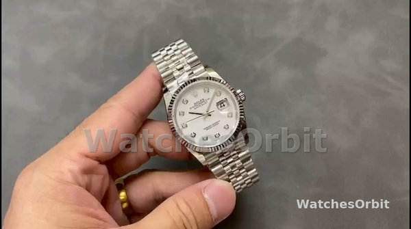 Replica Rolex Datejust 126234 White Mother of Pearl Diamonds Dial 36MM Unisex Replica Uhr