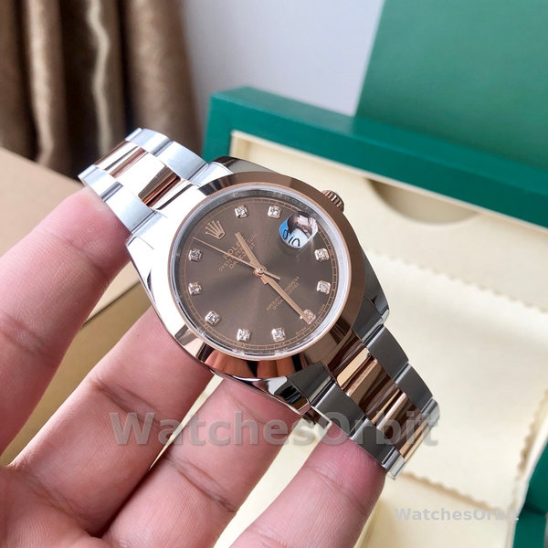 Mens Rolex Datejust 126301-41mm, Chocolate Brown Replica Watch Image