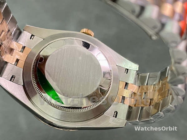 Replica Rolex Datejust 41mm Heren-126301-Rose Gold-Chocolate Brown Index Dial Chocolade wijzerplaat