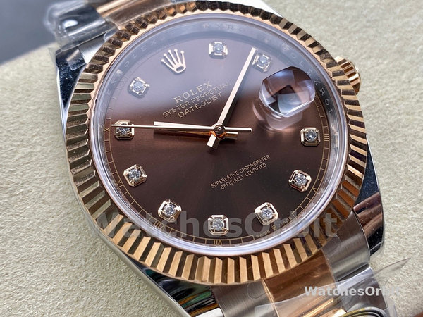 Rolex Datejust 126331 0003 Chocolate Diamond Oyster 41mm Steel