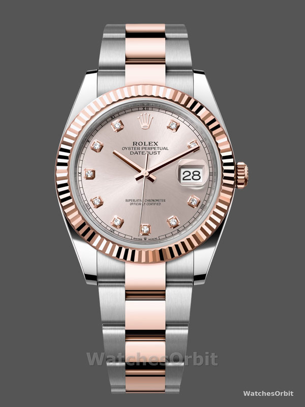 Rolex Datejust 126331 0007 Sundust Diamond Oyster 41mm Steel and Everose Gold Watch
