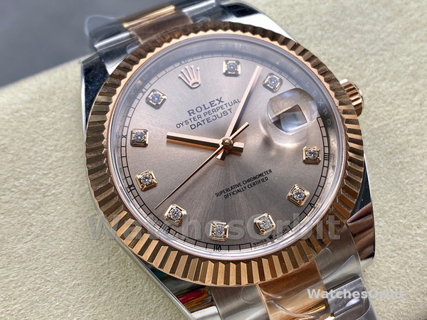 Replica Rolex Day Date 36-M128238 0130, geelgoud, automatisch, groene diamanten wijzerplaat