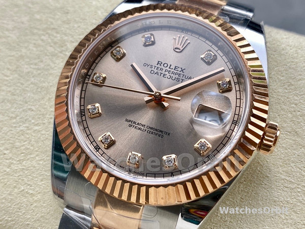 Replica Rolex Day Date 36-M128238 0130, geelgoud, automatisch, groene diamanten wijzerplaat